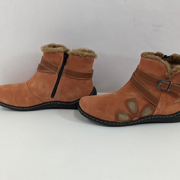 Josef Siebel Faux  Fur Lined Leather Boots Size 8 - Picture 2 of 12